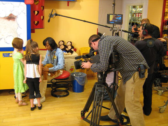 Location scouting for ad agency television commercials