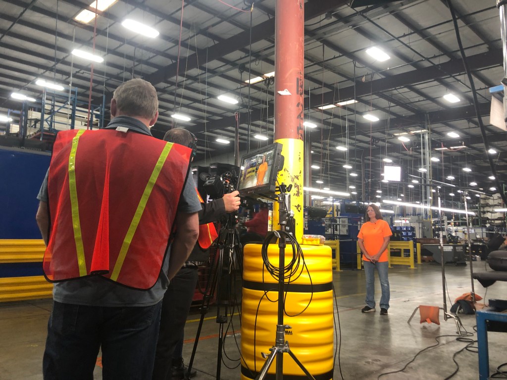 St Louis Video Crew recording an instructional video for social media and the client's websites